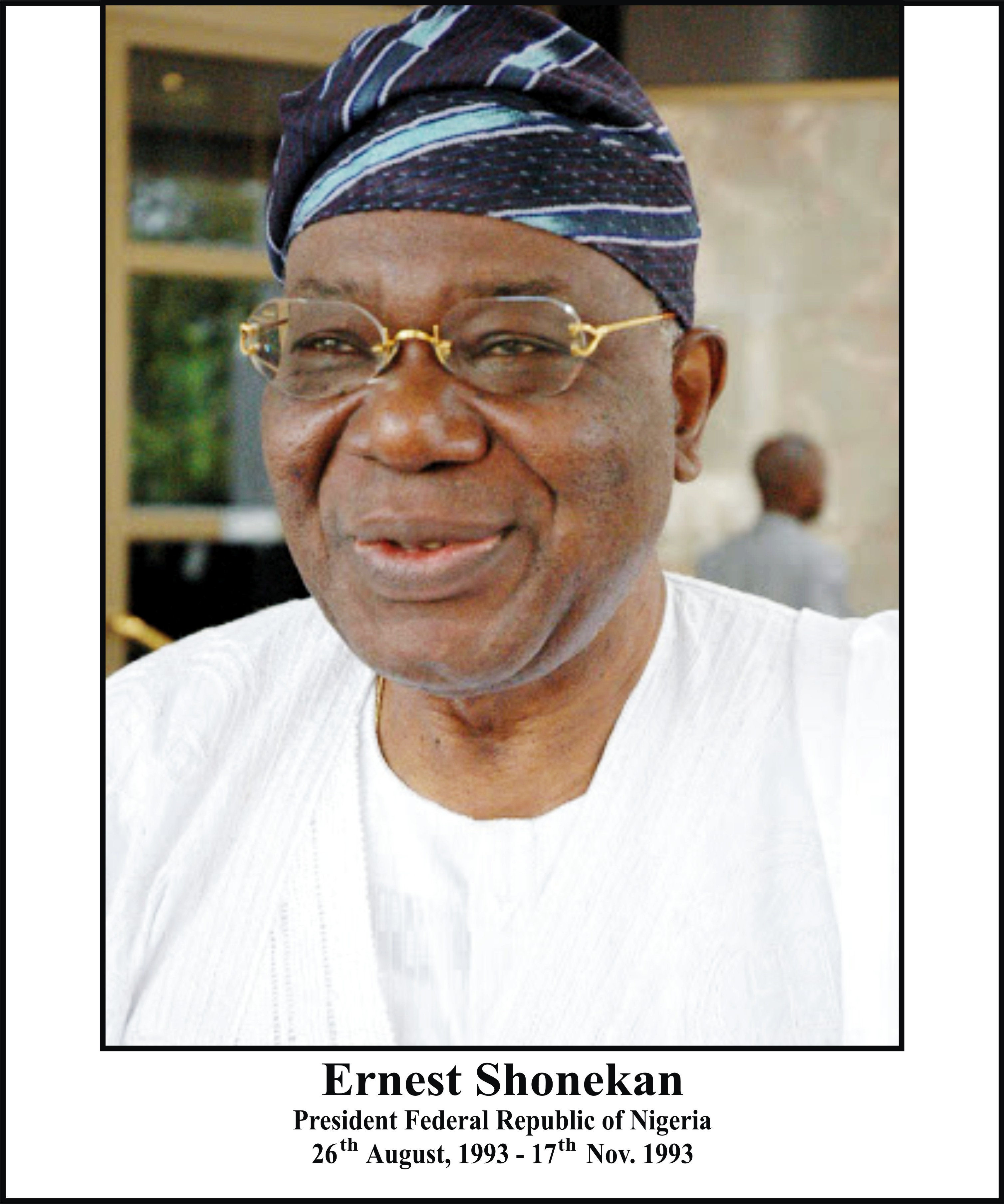 Portrait of Chief Ernest Shonekan