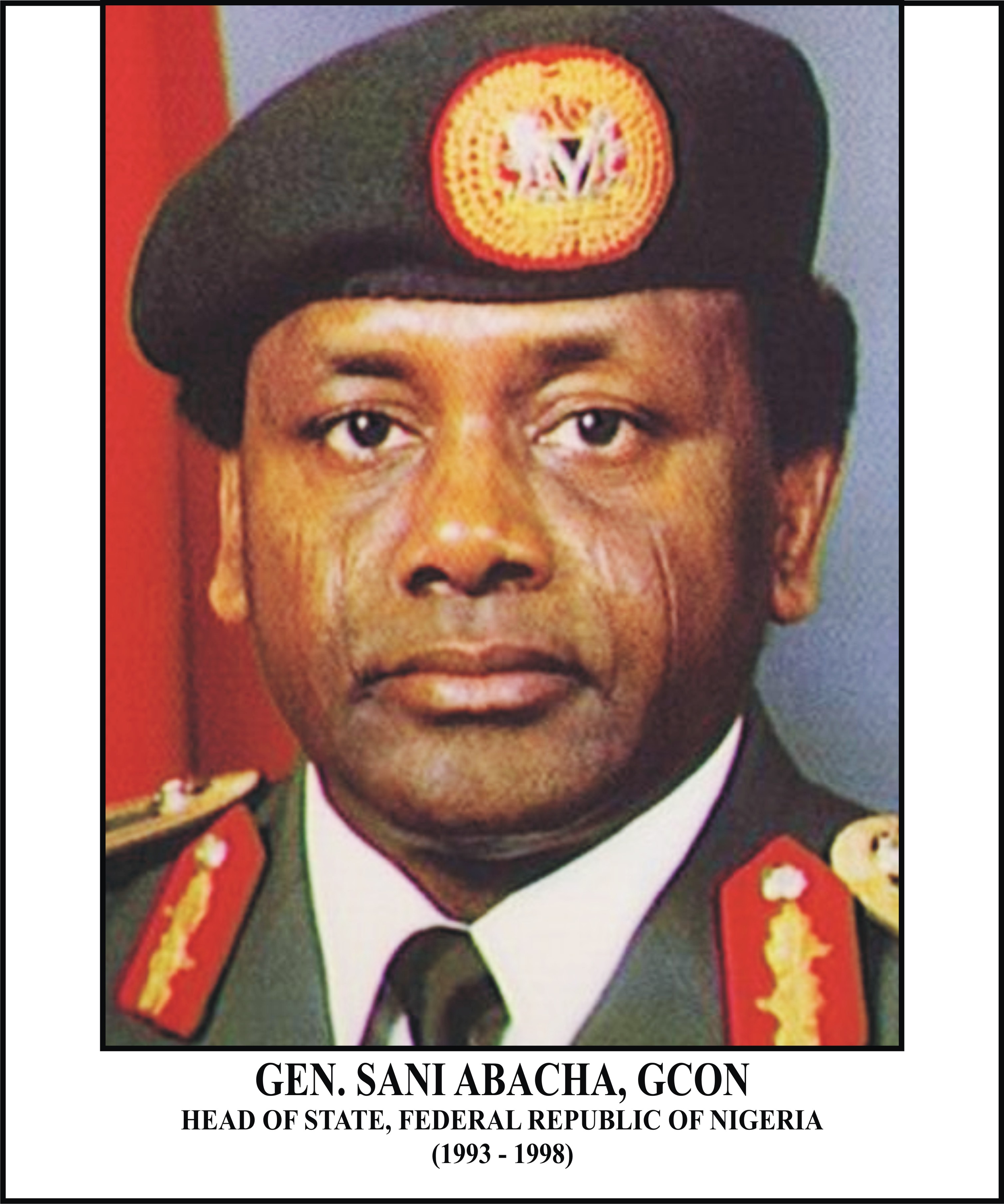 Portrait of General Sani Abacha